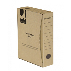 Коробка архивная 80 мм "Q-Connect" бурый