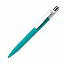 Ручка шарик/автомат "Dot GOM CB CR" 1,0 мм, пласт., софт., бирюзовый, стерж. синий