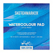 Блок бумаги для акварели "Sketchmarker" 100% хлопок, 26*26 см, 300 г/м2, 10 л., мелкозернистая