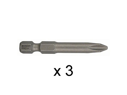 Насадка (бита) PH2 49 мм BOSCH (3 шт.)