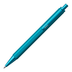 Ручка шарик. "scRipt" 0,7 мм, метал., бирюзовый, стерж. черный