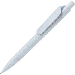 Ручка шарик/автомат "Wheat Straw" 1,0 мм, пласт. биоразлаг., голубой, стерж. синий