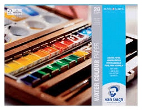 Блок-склейка бумаги для акварели "Van Gogh" 24*32 см, 300 г/м2, 12 л.