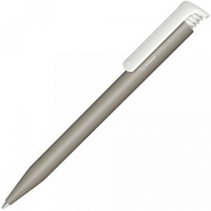 Ручка шарик/автомат "Super Hit Bio" 1,0 мм, пласт. биоразлаг., матов., натуральный/белый, стерж. синий