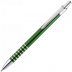 Ручка шарик/автомат "Itabela" 0,5 мм, метал., зеленый/серебристый, стерж. синий