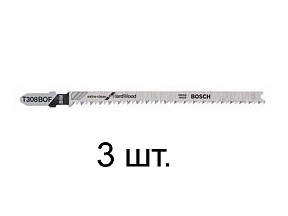 Пилка лобз. по дереву T308BOF (3 шт.) BOSCH (пропил криволинейный, тонкий, для точного реза, в т.ч. в твердой древисине)