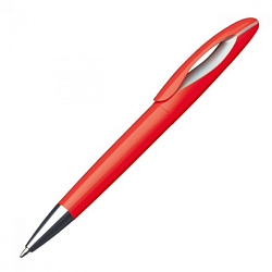 Ручка шарик/автомат "Fairfield" 0,5 мм, пласт., глянц., красный, стерж. синий