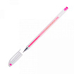 Ручка гелевая "Hi-Jell Color", 0,7 мм., прозр., стерж. фиолетовый
