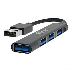 комп. хаб Hub Ritmix CR-4400_METAL (4 in 1, USB2.0, USB3.0) 0.10m Black 