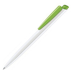 Ручка шарик/автомат "Dart Polished Basic" 1,0 мм, пласт., глянц., белый/св.-зеленый, стерж. синий