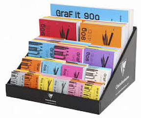 Скетчбук "Graf It" A6, 90г/м2, 80л., скоба, голубой