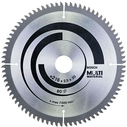 Диск 216х30х2,5 80 зубов MULTIMATERIAL