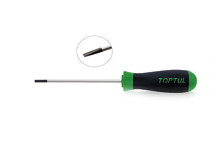 Отвертка ""-"" 3,0x75мм узкая TOPTUL