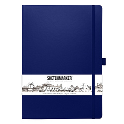 Скетчбук "Sketchmarker" 21*29,7 см, 140 г/м2, 80 л., королевский синий