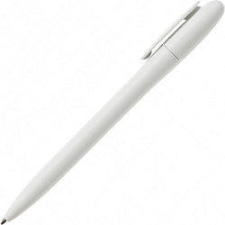 Ручка шарик/автомат "Bay MATT" 1,0 мм, пласт., матов., белый, стерж. синий