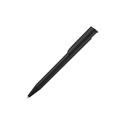 Ручка шарик/автомат "Happy Recy" 1,0 мм, пласт. перераб., матов., черный, стерж. синий