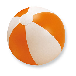 мяч пляжный d24,5 см цв.белый/оранжевый