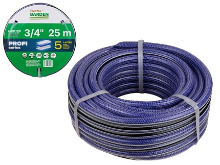Шланг поливочный 3/4"" 25м STARTUL GARDEN PROFI (ST6038-3/4-25) (5 слоев)