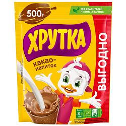 Какао-напиток "Хрутка" 500 г., быстрорастворимый, для детей, пакет