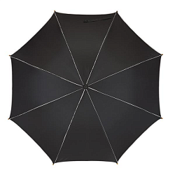 Зонт-трость п/автомат. 103 см, ручка дерев. "Waltz" черный/серый