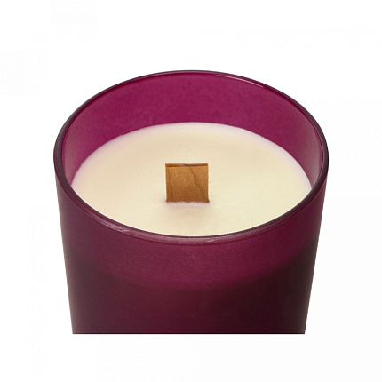 Свеча декоративная "Niort" ароматизированная, в стекл. подсвечнике, упак., бордовый