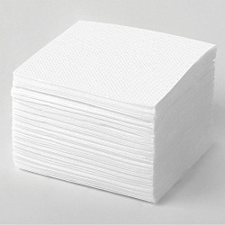 Салфетки бумажные, однослойные, тисненые, цвет белый 100 штук