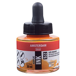 Краски жидкий акрил "Amsterdam" 276 азометин оранжевый, 30 мл., банка