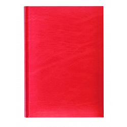Ежедневник недатир. A5 145*205 мм, 320 стр. "Sidney" искусств. матер., красный