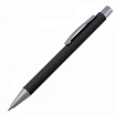 Ручка шарик/автомат "Abu Dhabi" 0,7 мм, метал., софт тач., белый/серебристый, стерж. синий
