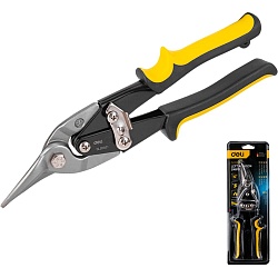 Ножницы по металлу "Deli" 250 мм, черный/желтый