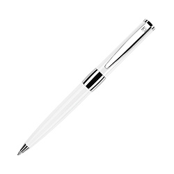 Ручка шарик/автомат "Image White Line" 1,0 мм, метал., белый/серебристый, стерж. синий