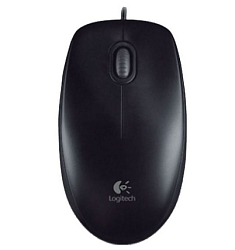 комп. мышь B100 (проводная.оптич., USB) Black Logitech