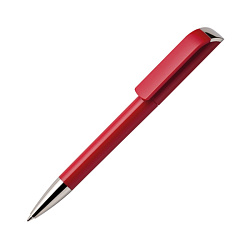 Ручка шарик/автомат "Tag C CR" 1,0 мм, пласт., глянц., красный/серебристый, стерж. синий
