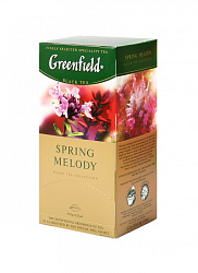 Чай "Greenfield" 25 пак*1,5 гр., черный, с душист. трав. и фрукт. аром., Spring Melody