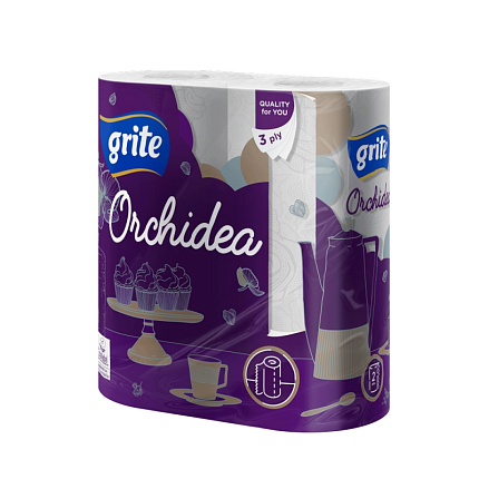 Полотенца бумажные GRITE Orchidea (1х2) 3 слоя