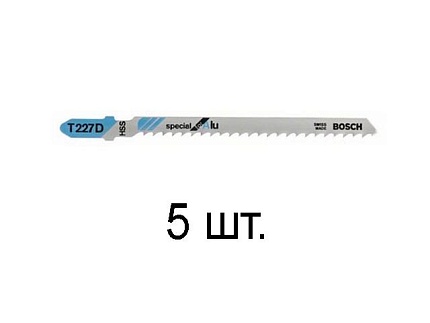 Пилка лобз. по алюминию T227D (5 шт.) BOSCH