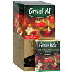 Чайный напиток "Greenfield" 25 пак*1,5 гр., черный, с кусочками земляники и клюквы, Wildberry Rooibos