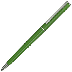 Ручка шарик. "Наварра" пласт./метал., зеленое яблоко, стерж. синий