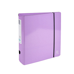 Папка регистратор А4, ламинир. карт., 80 мм. "Aquarel" с резинкой, фиолетовый