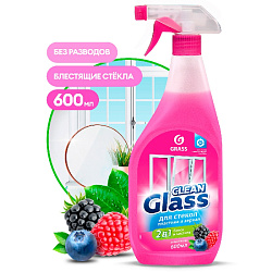 Средство д/мытья окон и стекол "CLEAN GLASS лесные ягоды" 600 мл, с триггером