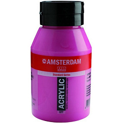 Краски акриловые "Amsterdam" 577 красно-фиолетовый прочный светлый, 1000 мл. банка