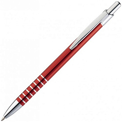 Ручка шарик/автомат "Itabela" 0,5 мм, метал., красный/серебристый, стерж. синий