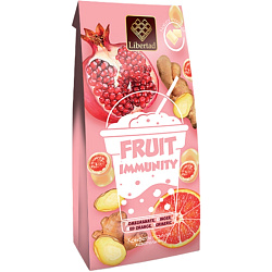 Конфеты жевательные "Libertad. Fruit Immunty" 75 г., в белом шоколаде