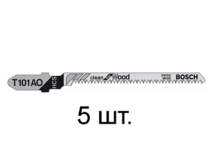 Пилка лобз. по дереву T101AO (5 шт.) BOSCH