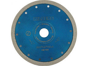 Алмазный круг 180х22,23 мм по керамике сплошн.ультратонкий Turbo HILBERG
