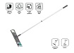 Швабра для пола с насадкой из микрофибры, серая, PERFECTO LINEA