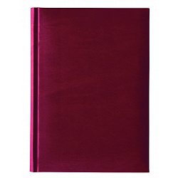 Ежедневник недатир. A5 145*205 мм, 320 стр. "Sidney" искусств. матер., бордовый