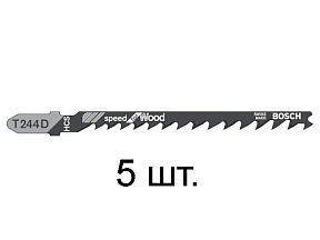 Пилка лобз. по дереву T244D (5 шт.) BOSCH