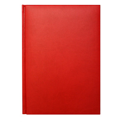 Книга записная А5 145*205 мм, 320 стр., тонир. "Tucson" тверд. обл. кожзам., красный коралл