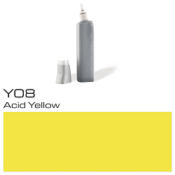 Чернила для заправки маркеров "Copic" Y-08, кислотно-желтый
